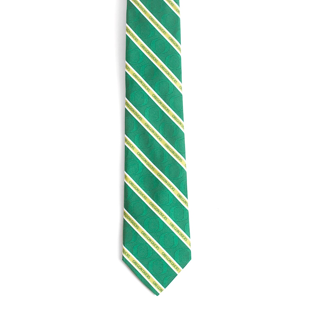 Classic Oregon O logo, Oregon Ducks, Donegal Bay, Neck Tie